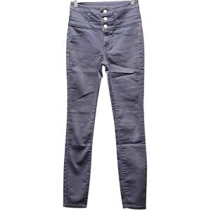 Refuge Women's Skinny Stretch High Waist Denim Jeans Size 2 Gray